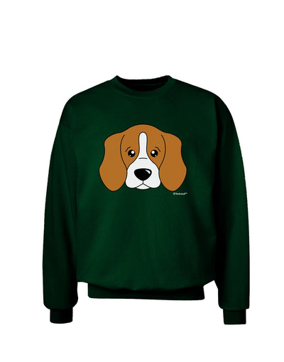 Cute Beagle Dog Adult Dark Sweatshirt by TooLoud-Sweatshirts-TooLoud-Deep-Forest-Green-Small-Davson Sales