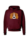 Cute Beagle Dog Dark Hoodie Sweatshirt by TooLoud-Hoodie-TooLoud-Maroon-Small-Davson Sales