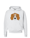 Cute Beagle Dog Hoodie Sweatshirt by TooLoud-Hoodie-TooLoud-White-Small-Davson Sales