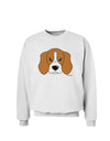 Cute Beagle Dog Sweatshirt by TooLoud-Sweatshirts-TooLoud-White-Small-Davson Sales