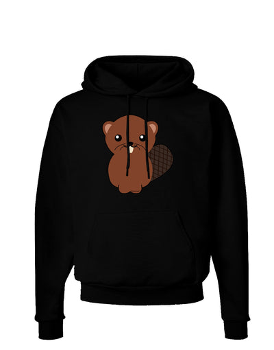 Cute Beaver Dark Hoodie Sweatshirt-Hoodie-TooLoud-Black-Small-Davson Sales