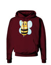 Cute Bee Dark Hoodie Sweatshirt-Hoodie-TooLoud-Maroon-Small-Davson Sales