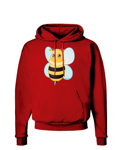 Cute Bee Dark Hoodie Sweatshirt-Hoodie-TooLoud-Red-Small-Davson Sales