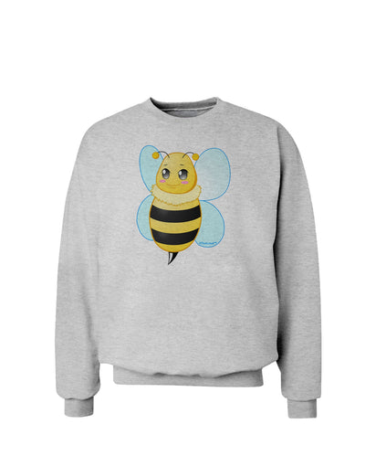 Cute Bee Sweatshirt-Sweatshirts-TooLoud-AshGray-Small-Davson Sales