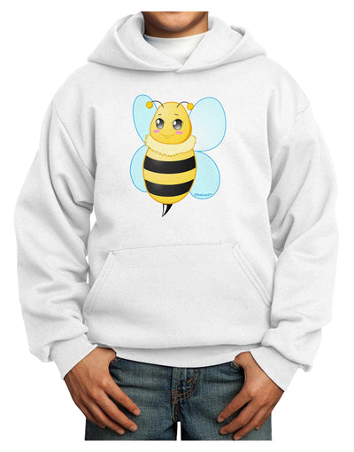 Cute Bee Youth Hoodie Pullover Sweatshirt-Youth Hoodie-TooLoud-White-XS-Davson Sales