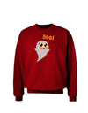 Cute Boo Ghost Adult Dark Sweatshirt-Sweatshirts-TooLoud-Deep-Red-Small-Davson Sales