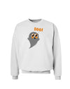 Cute Boo Ghost Sweatshirt-Sweatshirts-TooLoud-White-Small-Davson Sales