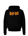 Cute Boo Text Orange Dark Hoodie Sweatshirt-Hoodie-TooLoud-Black-Small-Davson Sales