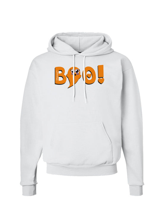 Cute Boo Text Orange Hoodie Sweatshirt-Hoodie-TooLoud-White-Small-Davson Sales