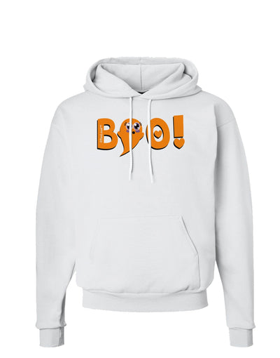 Cute Boo Text Orange Hoodie Sweatshirt-Hoodie-TooLoud-White-Small-Davson Sales