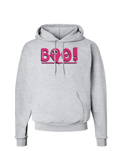 Cute Boo Text Pink Hoodie Sweatshirt-Hoodie-TooLoud-AshGray-Small-Davson Sales