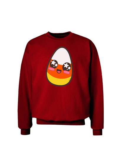 Cute Boy Child Candy Corn Family Halloween Adult Dark Sweatshirt-Sweatshirts-TooLoud-Deep-Red-Small-Davson Sales