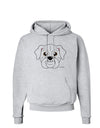 Cute Bulldog - White Hoodie Sweatshirt by TooLoud-Hoodie-TooLoud-AshGray-Small-Davson Sales