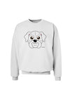 Cute Bulldog - White Sweatshirt by TooLoud-Sweatshirts-TooLoud-White-Small-Davson Sales