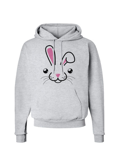 Cute Bunny Face Hoodie Sweatshirt-Hoodie-TooLoud-AshGray-Small-Davson Sales