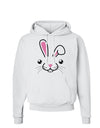 Cute Bunny Face Hoodie Sweatshirt-Hoodie-TooLoud-White-Small-Davson Sales