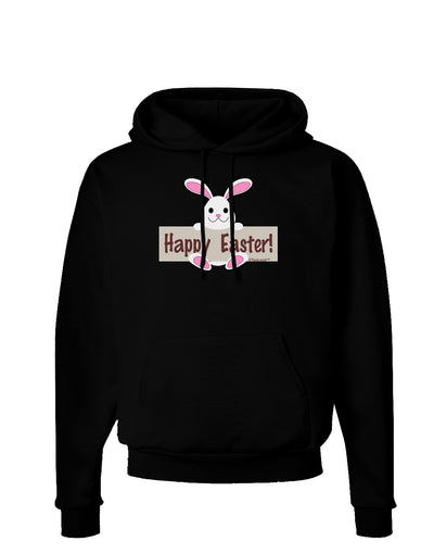 Cute Bunny - Happy Easter Dark Hoodie Sweatshirt by TooLoud-Hoodie-TooLoud-Black-Small-Davson Sales