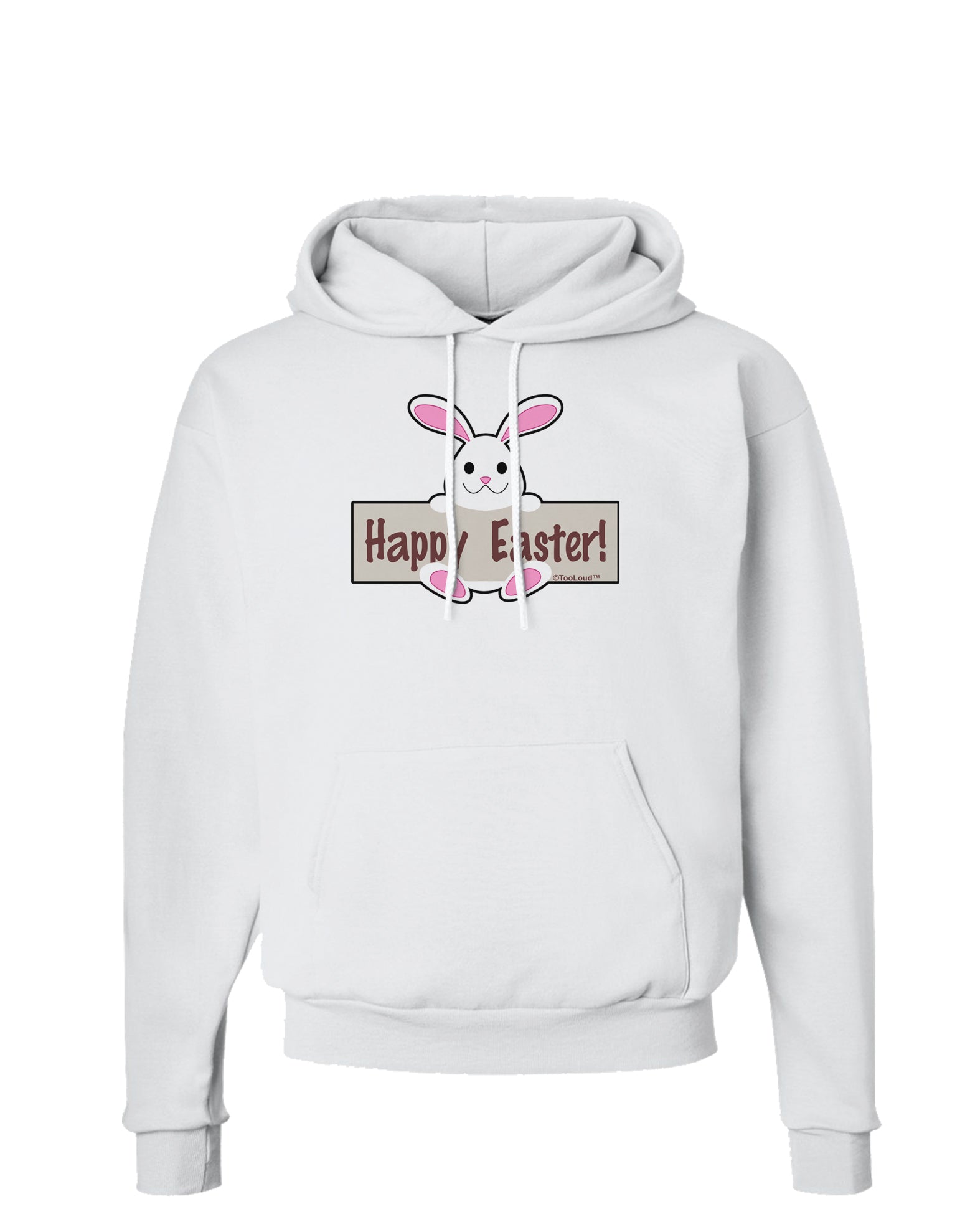 Cute Bunny - Happy Easter Hoodie Sweatshirt by TooLoud-Hoodie-TooLoud-White-Small-Davson Sales