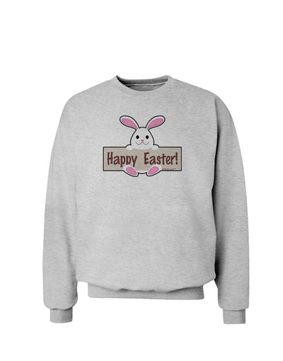 Cute Bunny - Happy Easter Sweatshirt by TooLoud-Sweatshirts-TooLoud-AshGray-Small-Davson Sales