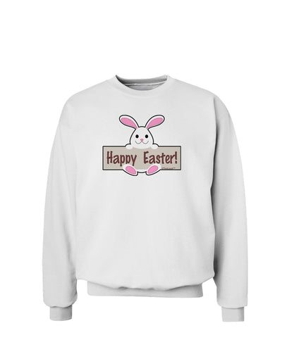 Cute Bunny - Happy Easter Sweatshirt by TooLoud-Sweatshirts-TooLoud-White-Small-Davson Sales