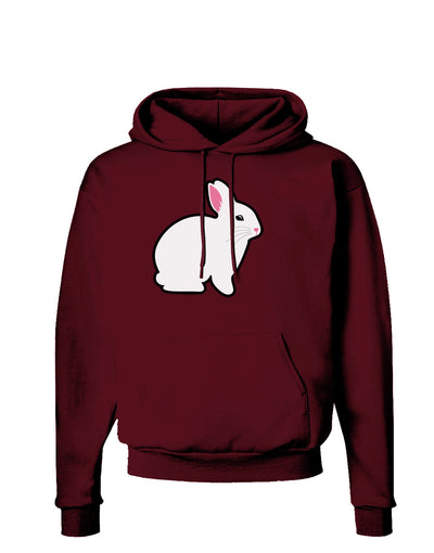 Cute Bunny Rabbit Easter Dark Hoodie Sweatshirt-Hoodie-TooLoud-Maroon-Small-Davson Sales