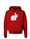 Cute Bunny Rabbit Easter Dark Hoodie Sweatshirt-Hoodie-TooLoud-Red-Small-Davson Sales