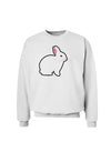 Cute Bunny Rabbit Easter Sweatshirt-Sweatshirts-TooLoud-White-Small-Davson Sales