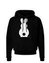 Cute Bunny Silhouette with Tail Dark Hoodie Sweatshirt by TooLoud-Hoodie-TooLoud-Black-Small-Davson Sales