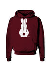 Cute Bunny Silhouette with Tail Dark Hoodie Sweatshirt by TooLoud-Hoodie-TooLoud-Maroon-Small-Davson Sales