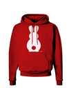 Cute Bunny Silhouette with Tail Dark Hoodie Sweatshirt by TooLoud-Hoodie-TooLoud-Red-Small-Davson Sales