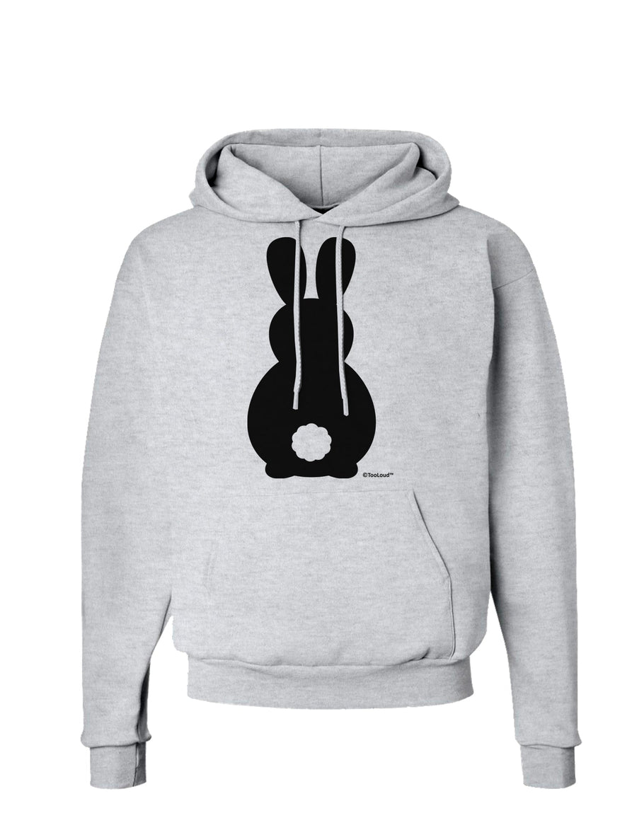 Cute Bunny Silhouette with Tail Hoodie Sweatshirt by TooLoud-Hoodie-TooLoud-White-Small-Davson Sales