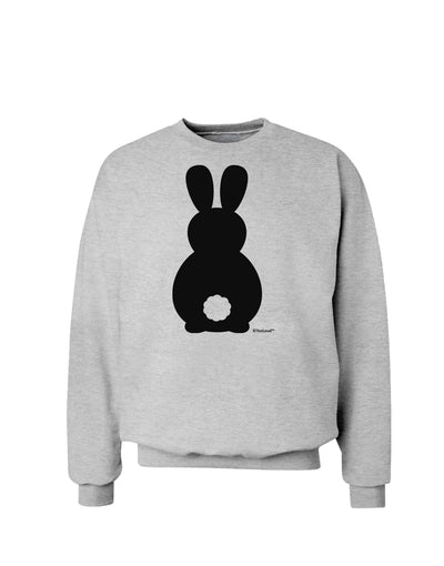 Cute Bunny Silhouette with Tail Sweatshirt by TooLoud-Sweatshirts-TooLoud-AshGray-Small-Davson Sales