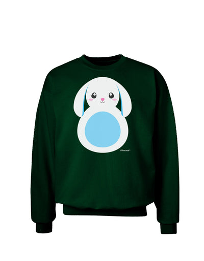 Cute Bunny with Floppy Ears - Blue Adult Dark Sweatshirt by TooLoud-Sweatshirts-TooLoud-Deep-Forest-Green-Small-Davson Sales