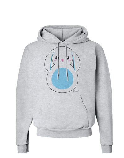 Cute Bunny with Floppy Ears - Blue Hoodie Sweatshirt by TooLoud-Hoodie-TooLoud-AshGray-Small-Davson Sales