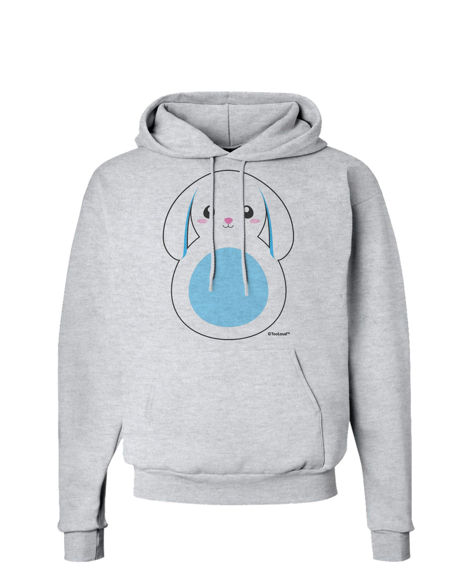 Cute Bunny with Floppy Ears - Blue Hoodie Sweatshirt by TooLoud-Hoodie-TooLoud-White-Small-Davson Sales