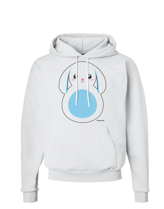 Cute Bunny with Floppy Ears - Blue Hoodie Sweatshirt by TooLoud-Hoodie-TooLoud-White-Small-Davson Sales