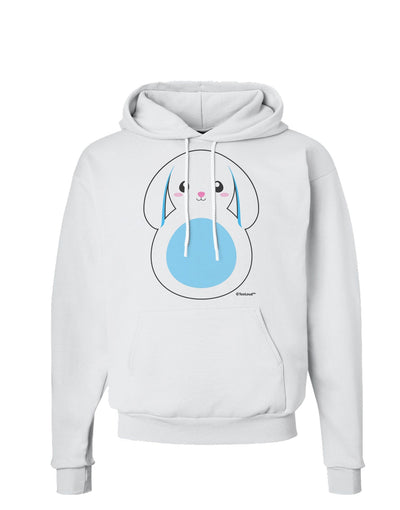 Cute Bunny with Floppy Ears - Blue Hoodie Sweatshirt by TooLoud-Hoodie-TooLoud-White-Small-Davson Sales