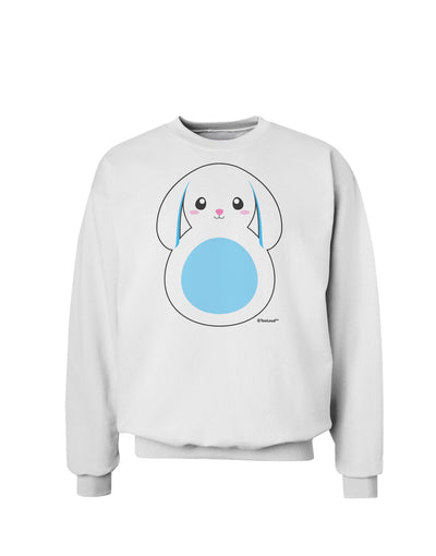 Cute Bunny with Floppy Ears - Blue Sweatshirt by TooLoud-Sweatshirts-TooLoud-White-Small-Davson Sales