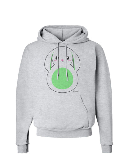 Cute Bunny with Floppy Ears - Green Hoodie Sweatshirt by TooLoud-Hoodie-TooLoud-AshGray-Small-Davson Sales