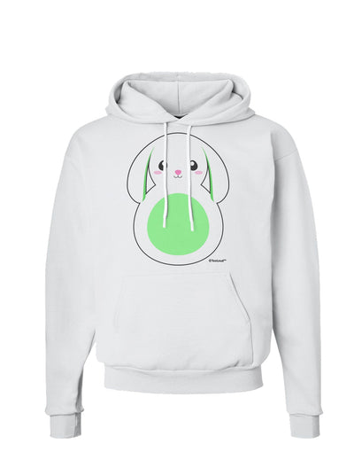 Cute Bunny with Floppy Ears - Green Hoodie Sweatshirt by TooLoud-Hoodie-TooLoud-White-Small-Davson Sales