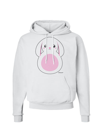 Cute Bunny with Floppy Ears - Pink Hoodie Sweatshirt by TooLoud-Hoodie-TooLoud-White-Small-Davson Sales