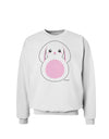 Cute Bunny with Floppy Ears - Pink Sweatshirt by TooLoud-Sweatshirts-TooLoud-White-Small-Davson Sales