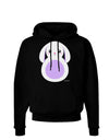 Cute Bunny with Floppy Ears - Purple Dark Hoodie Sweatshirt by TooLoud-Hoodie-TooLoud-Black-Small-Davson Sales