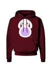 Cute Bunny with Floppy Ears - Purple Dark Hoodie Sweatshirt by TooLoud-Hoodie-TooLoud-Maroon-Small-Davson Sales