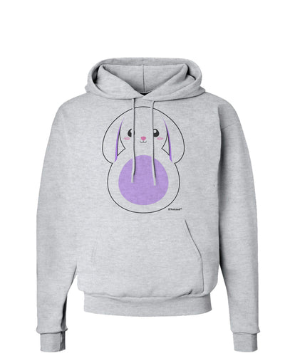 Cute Bunny with Floppy Ears - Purple Hoodie Sweatshirt by TooLoud-Hoodie-TooLoud-AshGray-Small-Davson Sales