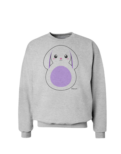 Cute Bunny with Floppy Ears - Purple Sweatshirt by TooLoud-Sweatshirts-TooLoud-AshGray-Small-Davson Sales