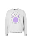 Cute Bunny with Floppy Ears - Purple Sweatshirt by TooLoud-Sweatshirts-TooLoud-White-Small-Davson Sales