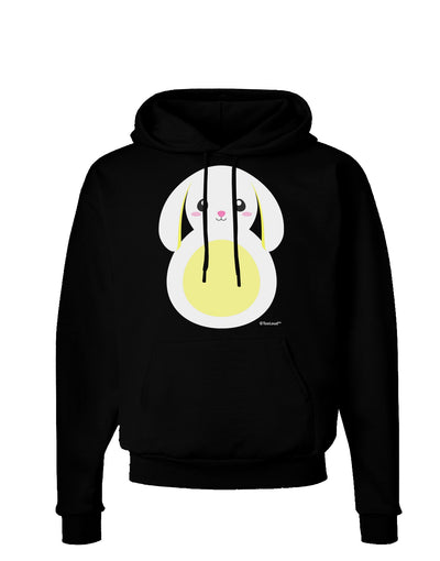 Cute Bunny with Floppy Ears - Yellow Dark Hoodie Sweatshirt by TooLoud-Hoodie-TooLoud-Black-Small-Davson Sales