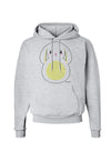 Cute Bunny with Floppy Ears - Yellow Hoodie Sweatshirt by TooLoud-Hoodie-TooLoud-AshGray-Small-Davson Sales