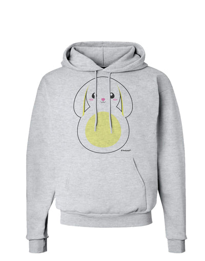 Cute Bunny with Floppy Ears - Yellow Hoodie Sweatshirt by TooLoud-Hoodie-TooLoud-AshGray-Small-Davson Sales